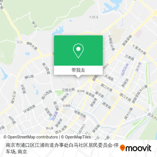 南京市浦口区江浦街道办事处白马社区居民委员会-停车场地图