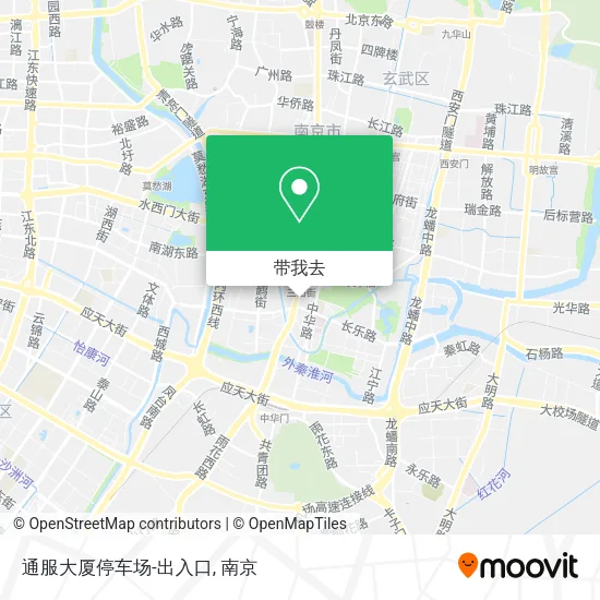 通服大厦停车场-出入口地图