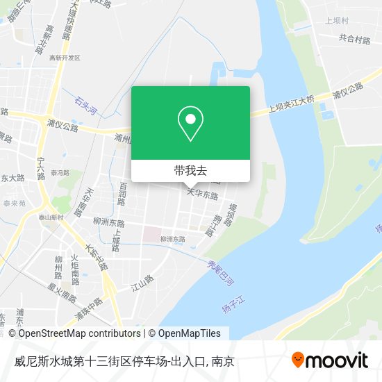 威尼斯水城第十三街区停车场-出入口地图