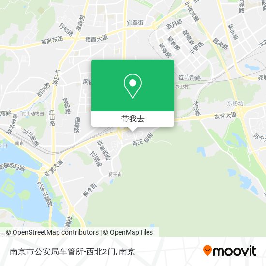南京市公安局车管所-西北2门地图