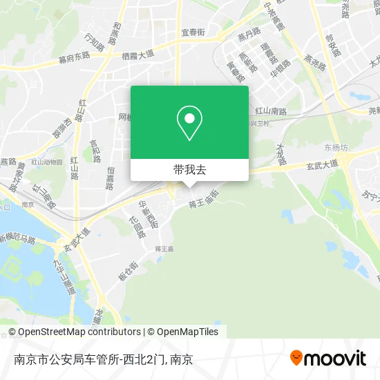 南京市公安局车管所-西北2门地图