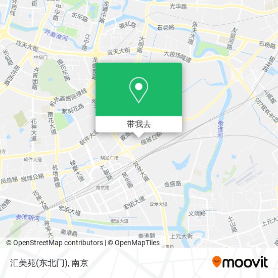 汇美苑(东北门)地图