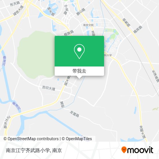 南京江宁齐武路小学地图