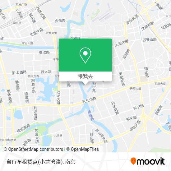 自行车租赁点(小龙湾路)地图