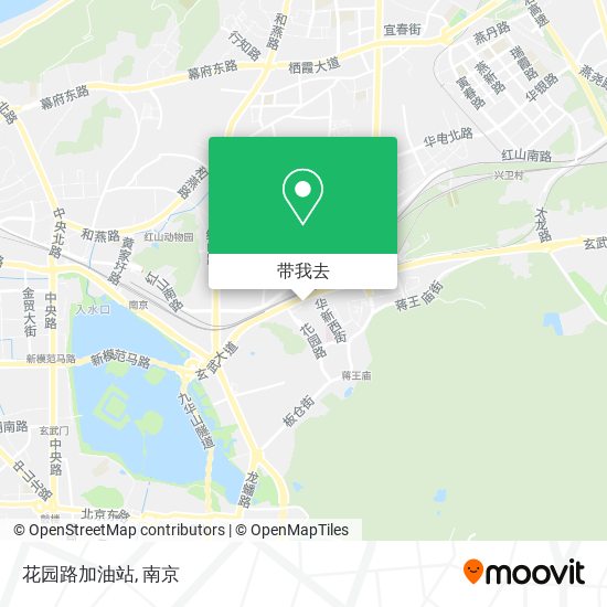 花园路加油站地图