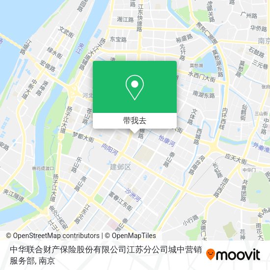 中华联合财产保险股份有限公司江苏分公司城中营销服务部地图