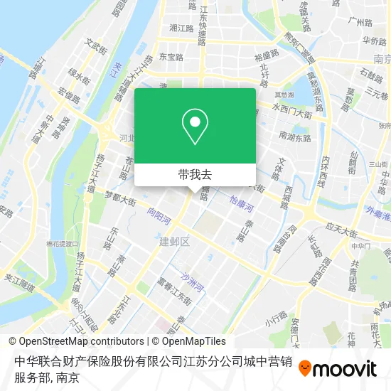 中华联合财产保险股份有限公司江苏分公司城中营销服务部地图