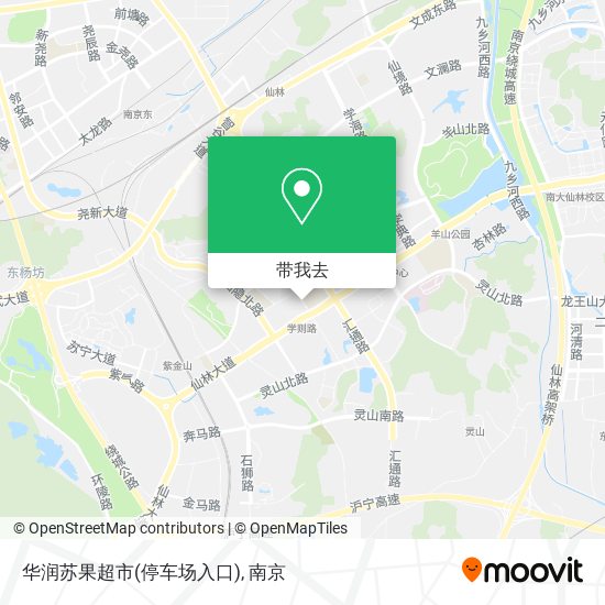 华润苏果超市(停车场入口)地图
