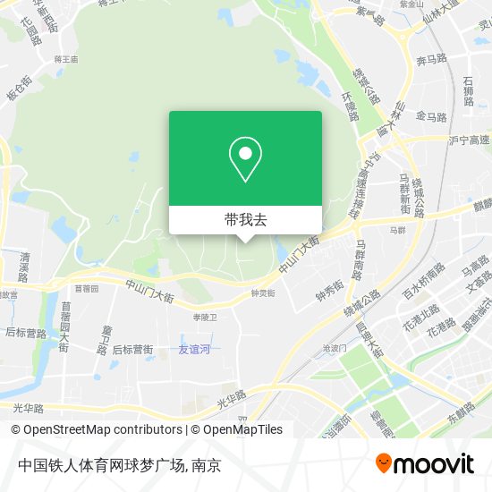 中国铁人体育网球梦广场地图
