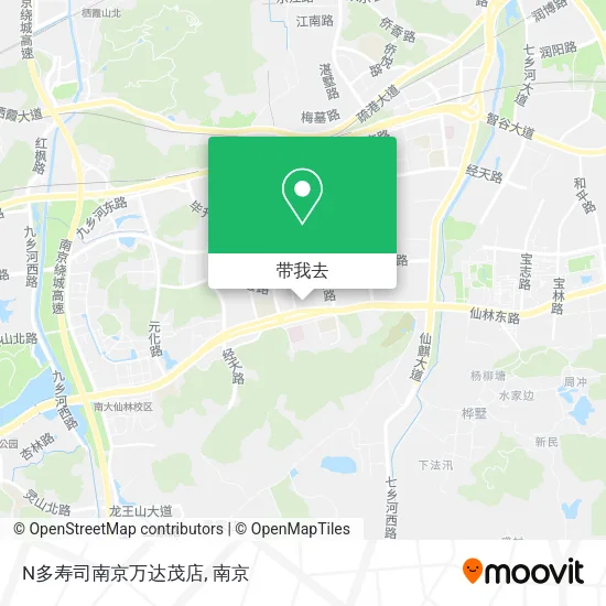 N多寿司南京万达茂店地图