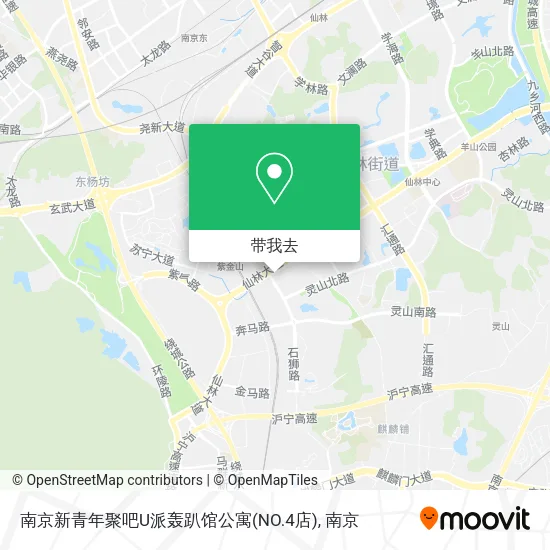 南京新青年聚吧U派轰趴馆公寓(NO.4店)地图