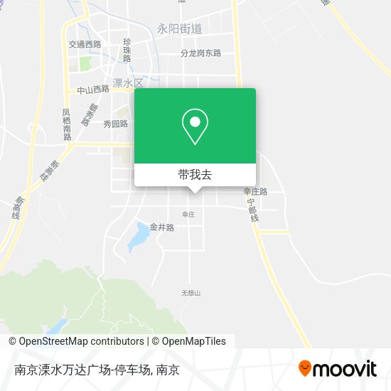 南京溧水万达广场-停车场地图