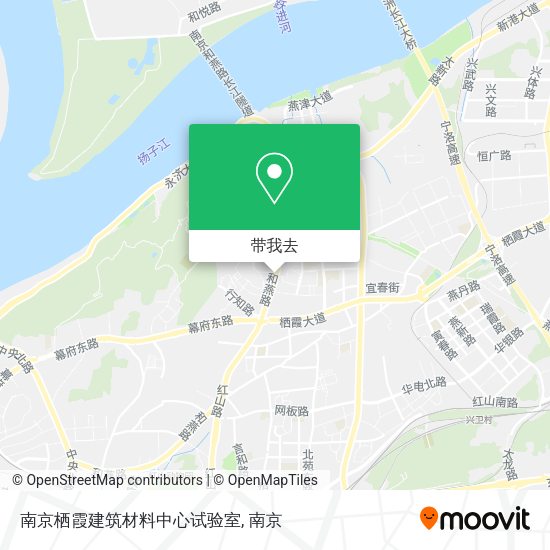 南京栖霞建筑材料中心试验室地图
