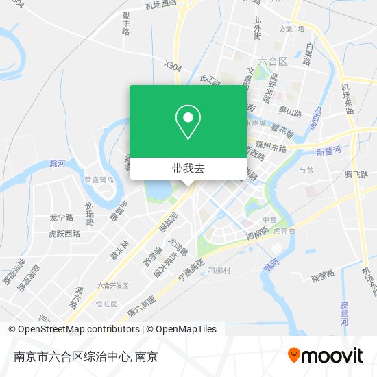 南京市六合区综治中心地图