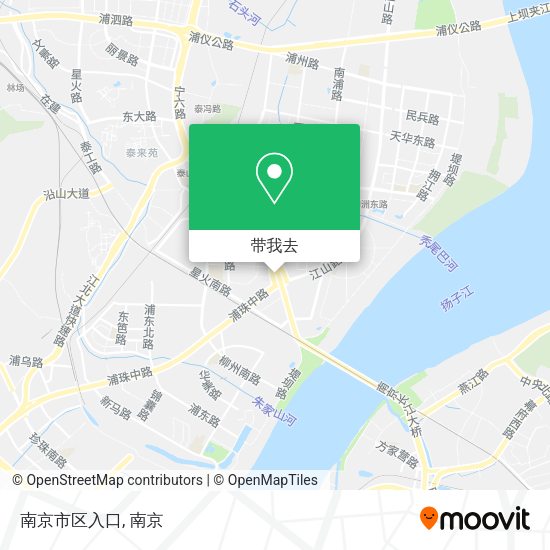 南京市区入口地图