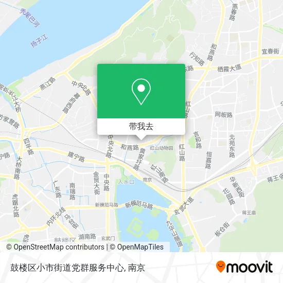 鼓楼区小市街道党群服务中心地图