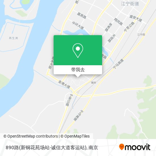 890路(新铜花苑场站-诚信大道客运站)地图