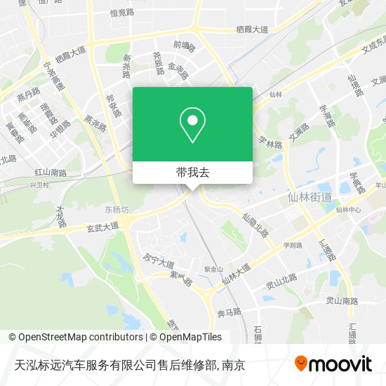 天泓标远汽车服务有限公司售后维修部地图