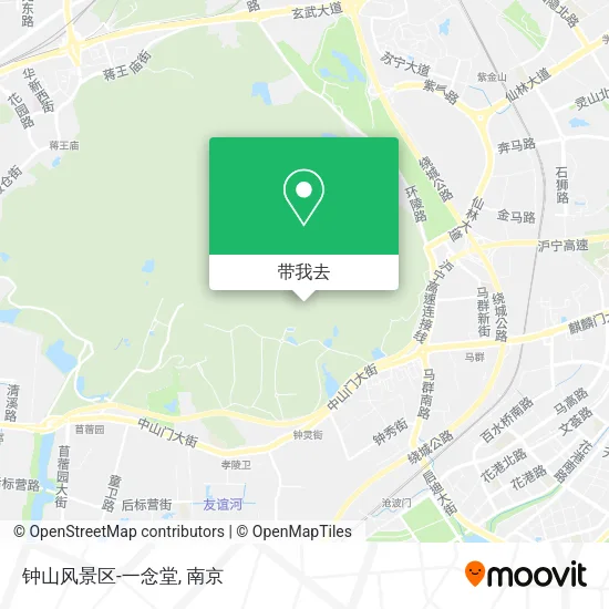 钟山风景区-一念堂地图