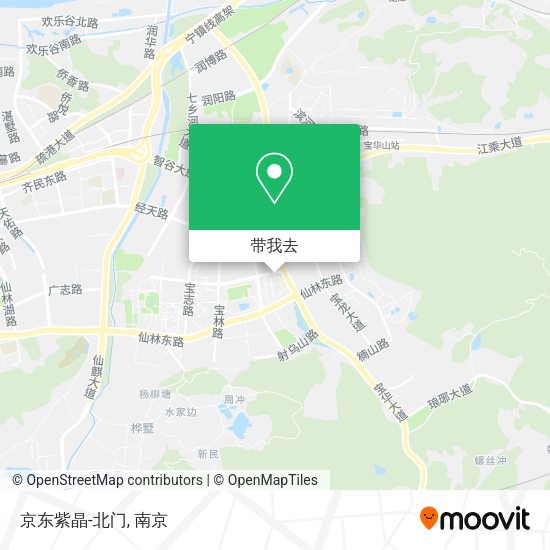 京东紫晶-北门地图