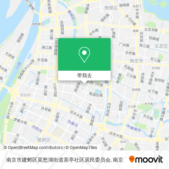 南京市建邺区莫愁湖街道茶亭社区居民委员会地图