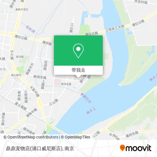 鼎鼎宠物店(浦口威尼斯店)地图