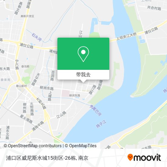 浦口区威尼斯水城15街区-26栋地图