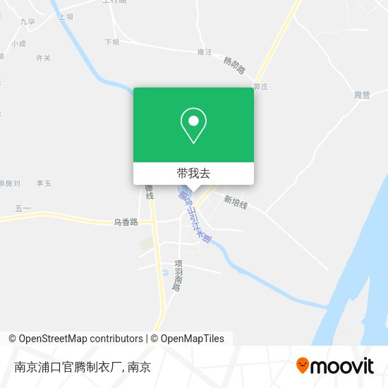 南京浦口官腾制衣厂地图