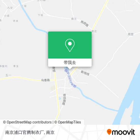 南京浦口官腾制衣厂地图