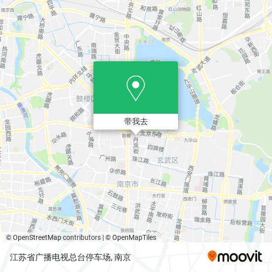 江苏省广播电视总台停车场地图