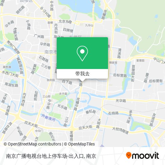 南京广播电视台地上停车场-出入口地图