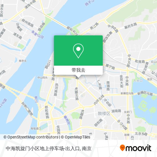 中海凯旋门小区地上停车场-出入口地图