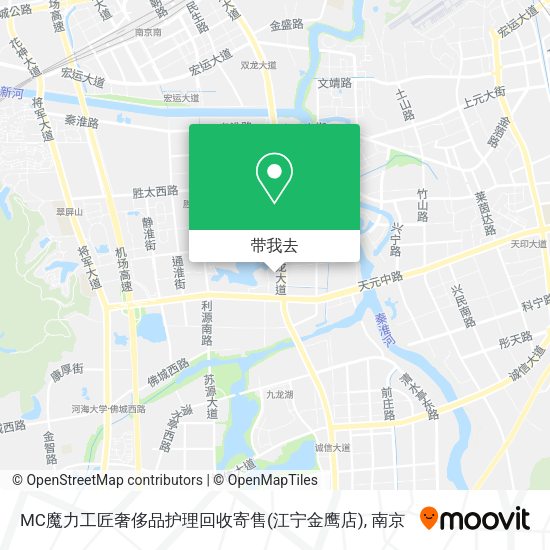 MC魔力工匠奢侈品护理回收寄售(江宁金鹰店)地图