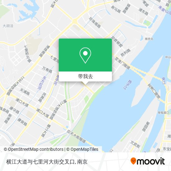 横江大道与七里河大街交叉口地图