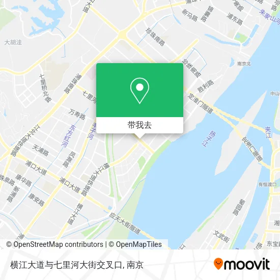 横江大道与七里河大街交叉口地图