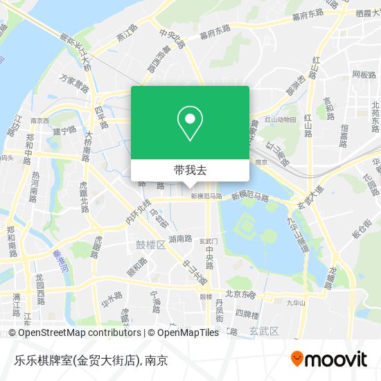 乐乐棋牌室(金贸大街店)地图