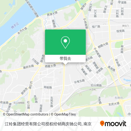 江铃集团经营有限公司授权经销商庆驰公司地图