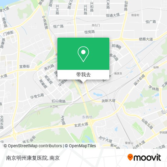 南京明州康复医院地图