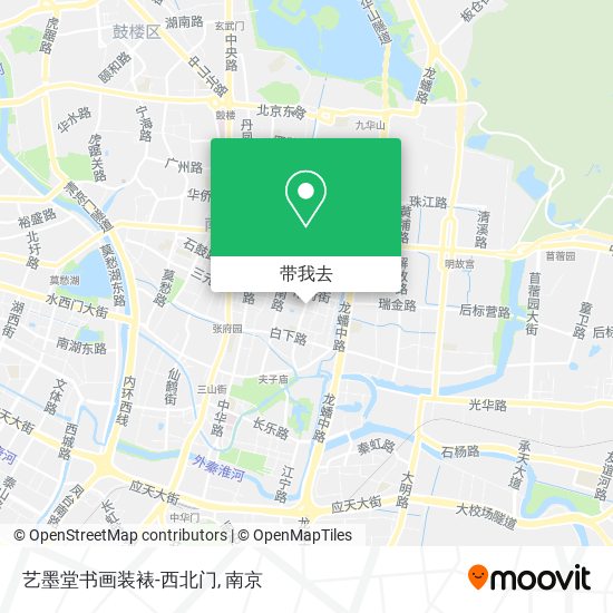 艺墨堂书画装裱-西北门地图
