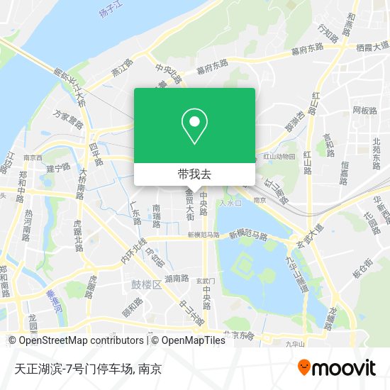 天正湖滨-7号门停车场地图