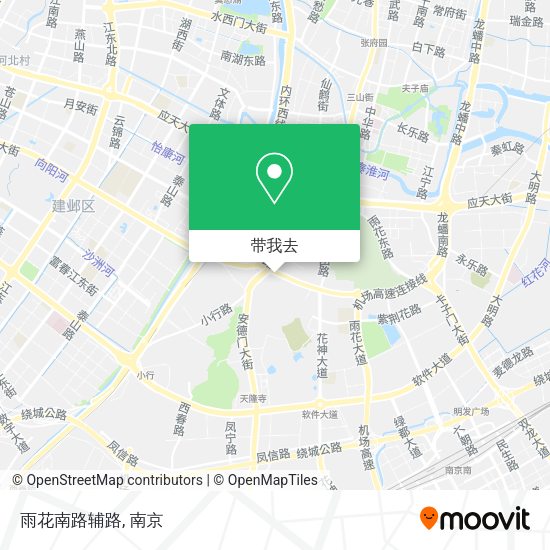 雨花南路辅路地图