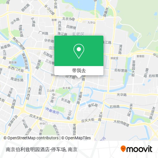 南京伯利兹明园酒店-停车场地图