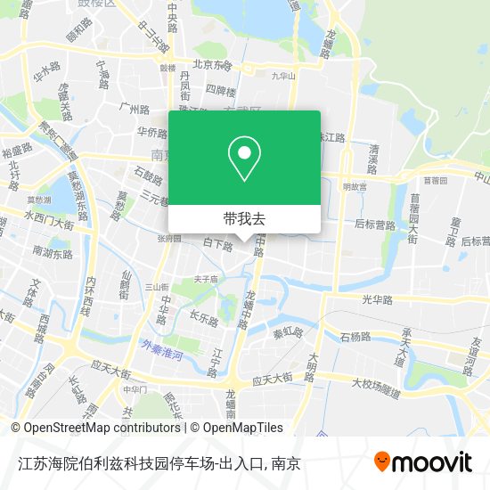 江苏海院伯利兹科技园停车场-出入口地图