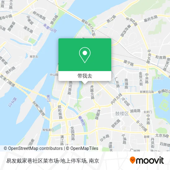 易发戴家巷社区菜市场-地上停车场地图
