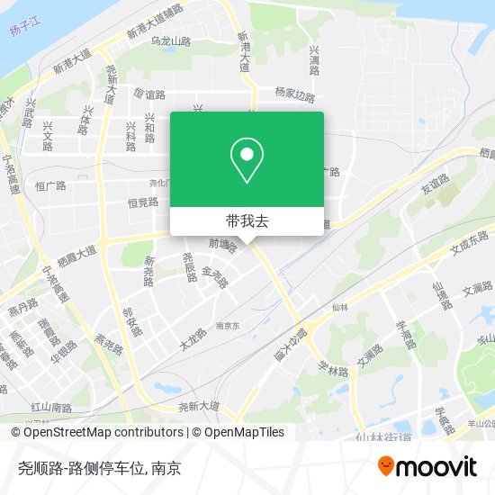 尧顺路-路侧停车位地图