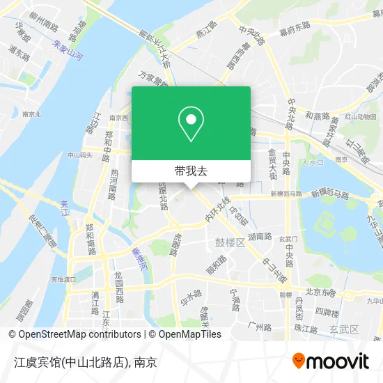 江虞宾馆(中山北路店)地图