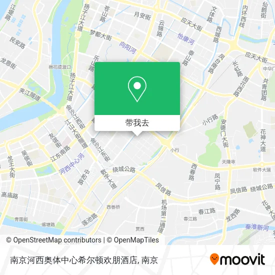 南京河西奥体中心希尔顿欢朋酒店地图