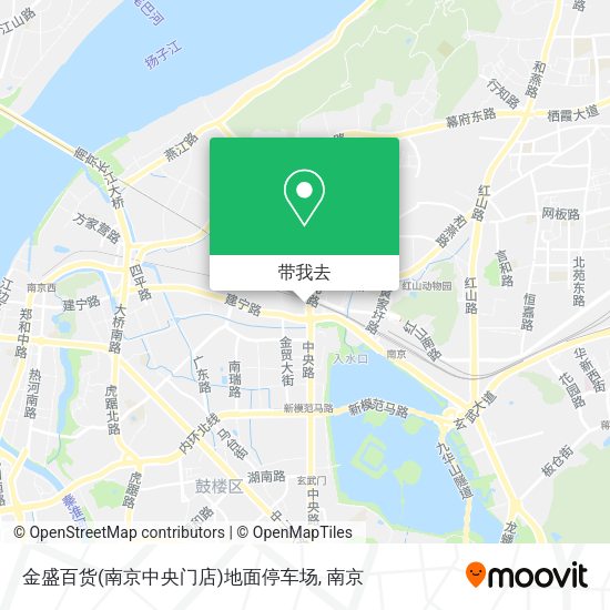金盛百货(南京中央门店)地面停车场地图