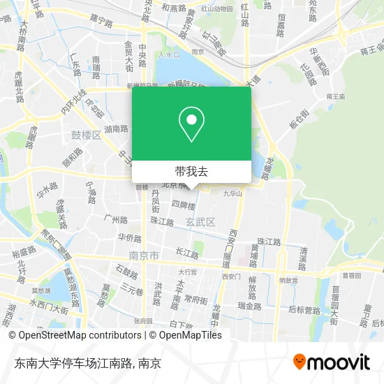 东南大学停车场江南路地图