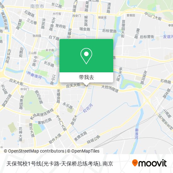 天保驾校1号线(光卡路-天保桥总练考场)地图